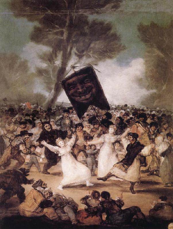 Francisco Jose de Goya The Burial of the Sardine France oil painting art